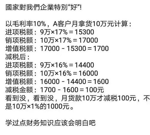 增值稅下降3%，化工產(chǎn)品不會因此降價(jià)，請相互轉(zhuǎn)告！